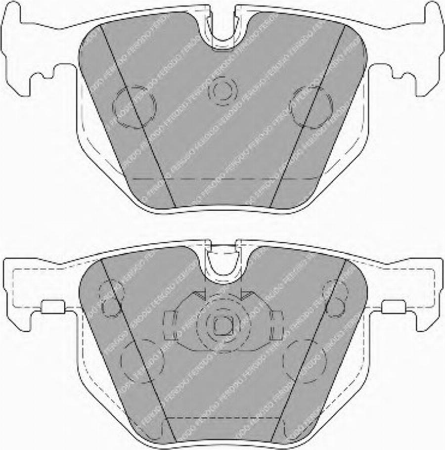 Ferodo FQT1673 - Bremžu uzliku kompl., Disku bremzes www.autospares.lv