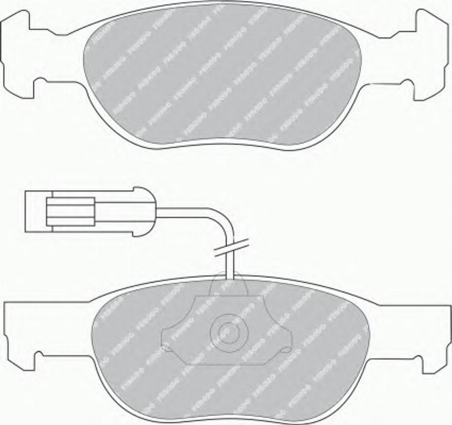 Ferodo FQT1040 - Bremžu uzliku kompl., Disku bremzes autospares.lv