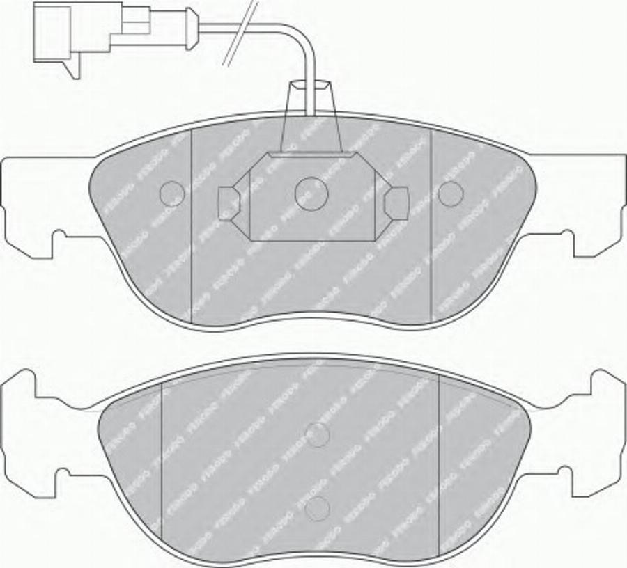 Ferodo FSL1056 - Bremžu uzliku kompl., Disku bremzes www.autospares.lv