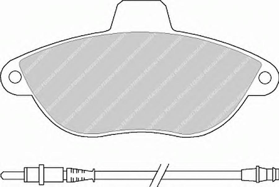 Ferodo FQT1002 - Brake Pad Set, disc brake www.autospares.lv