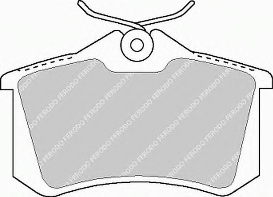 Ferodo FQT1083 - Brake Pad Set, disc brake www.autospares.lv