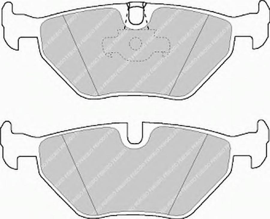 Ferodo FQT1075 - Brake Pad Set, disc brake www.autospares.lv