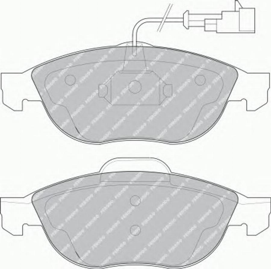 Ferodo FQT1134 - Тормозные колодки, дисковые, комплект www.autospares.lv