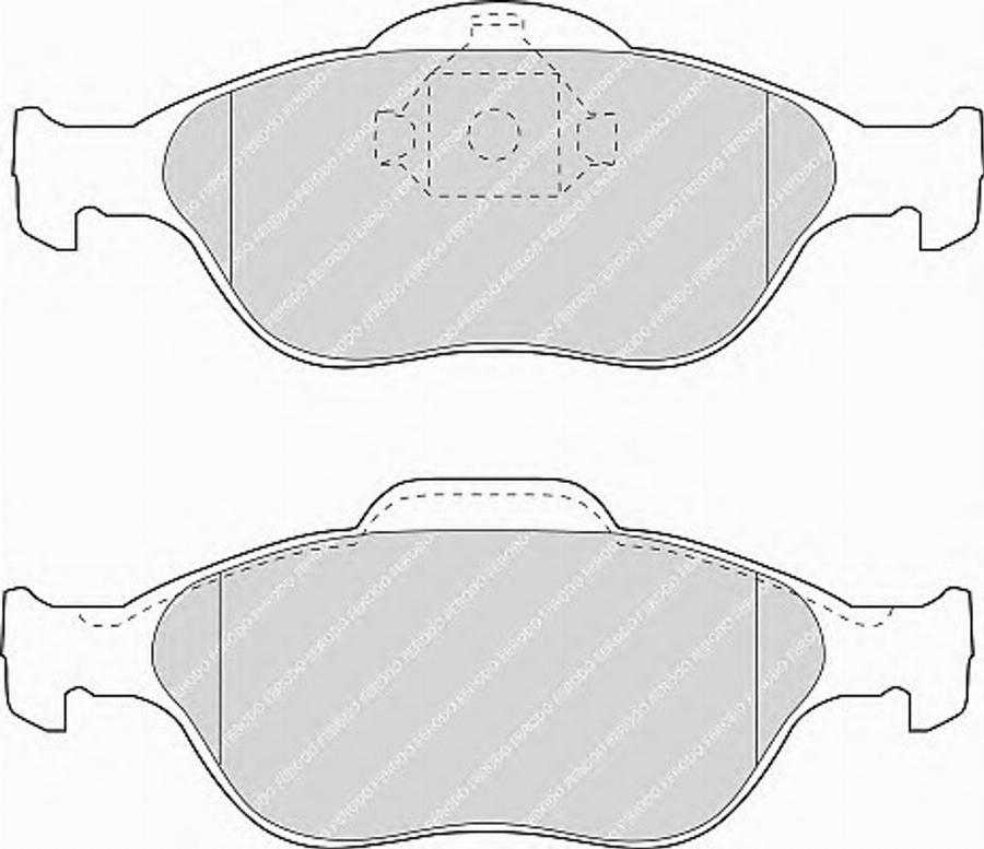 Ferodo FQT1394 - Тормозные колодки, дисковые, комплект www.autospares.lv