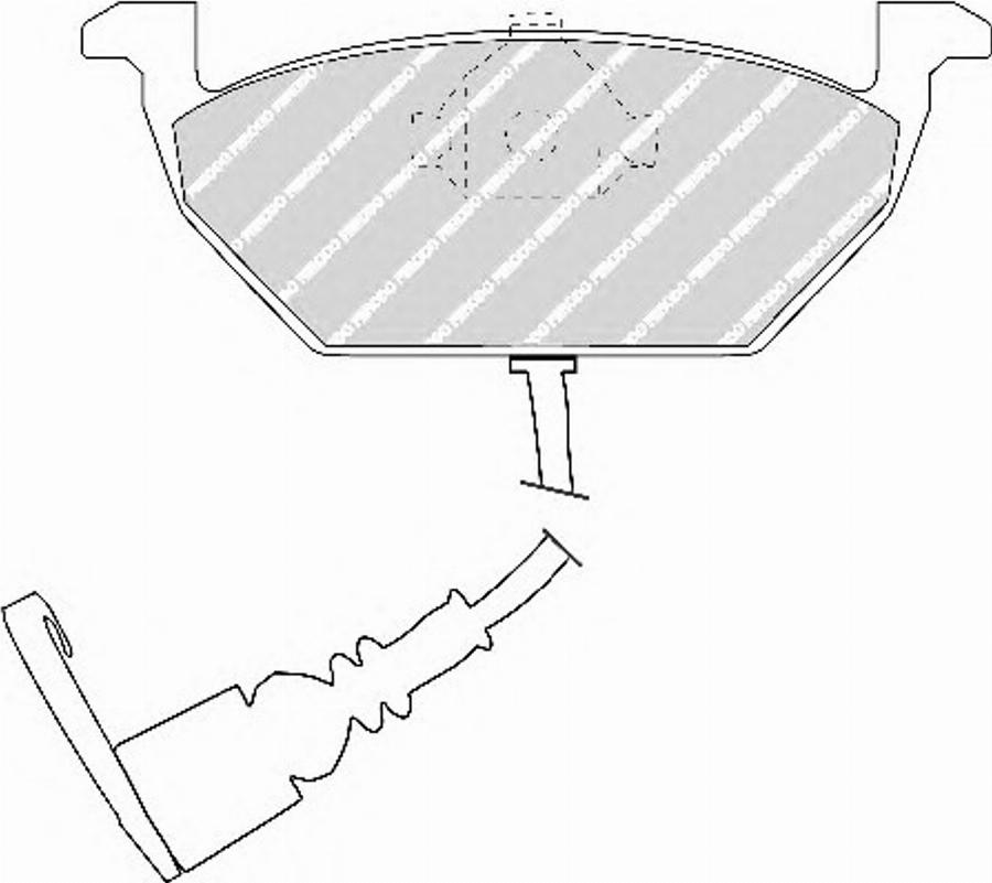 Ferodo FQT1398 - Тормозные колодки, дисковые, комплект www.autospares.lv