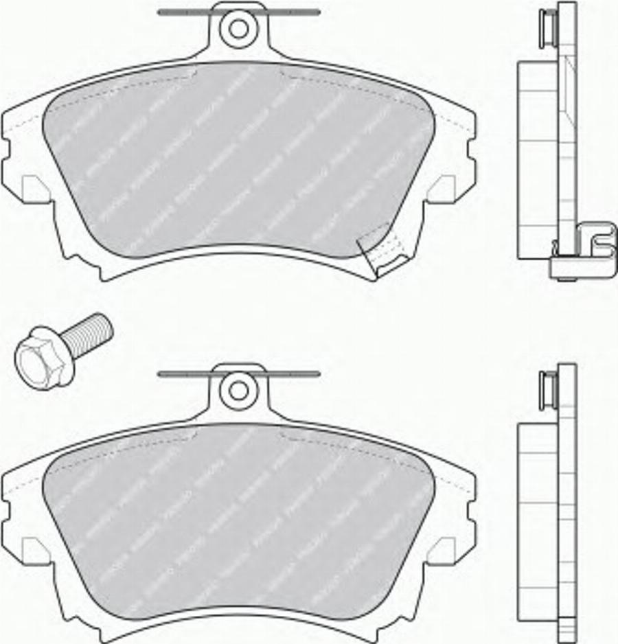 Ferodo FQT1384 - Brake Pad Set, disc brake www.autospares.lv