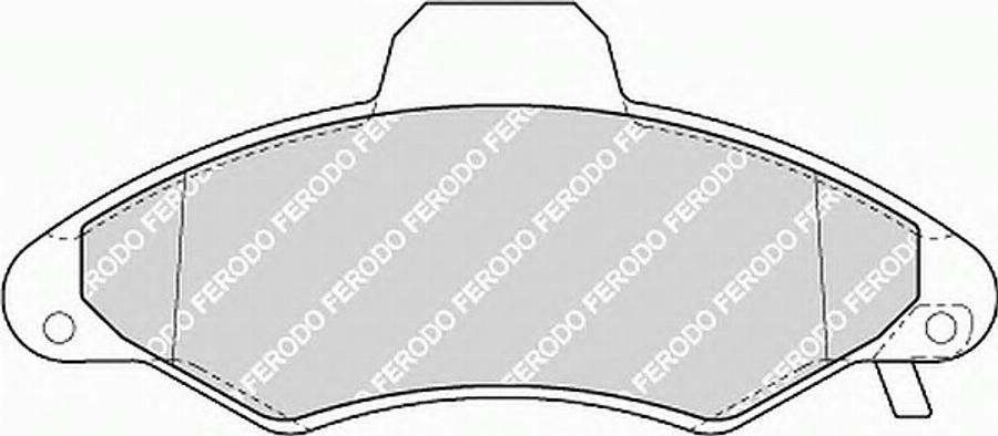 Ferodo FQT1276 - Тормозные колодки, дисковые, комплект www.autospares.lv