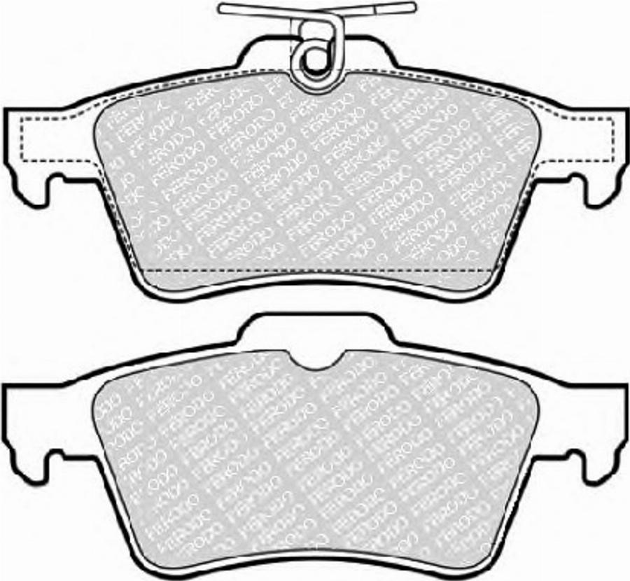 Ferodo FQT1766 - Тормозные колодки, дисковые, комплект www.autospares.lv