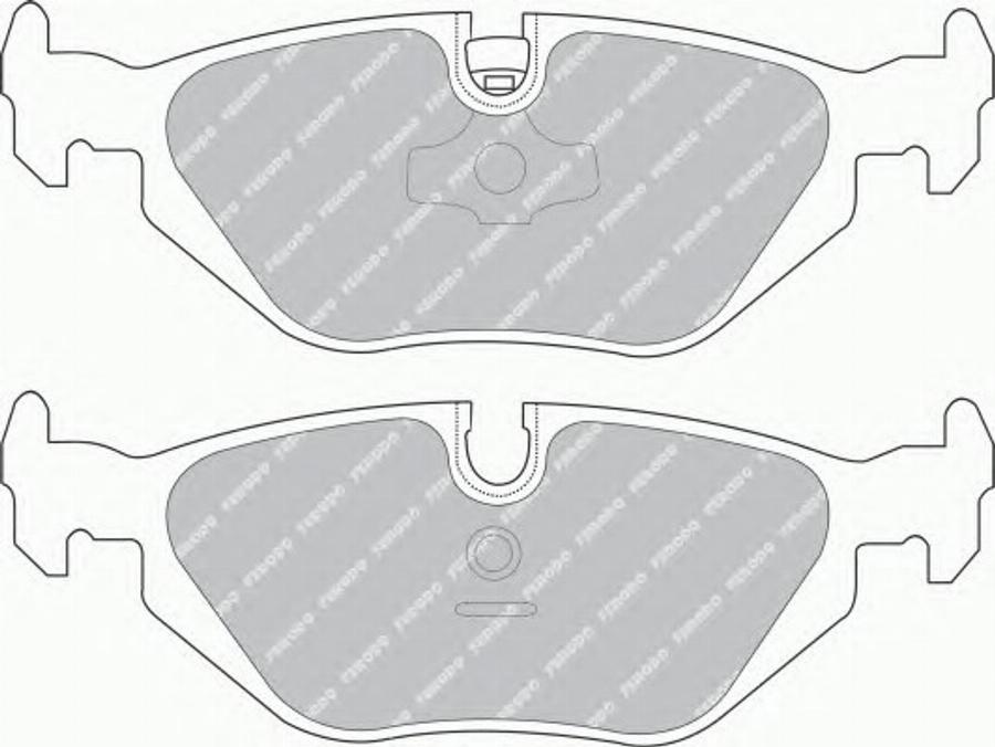 Ferodo FQT850 - Brake Pad Set, disc brake www.autospares.lv