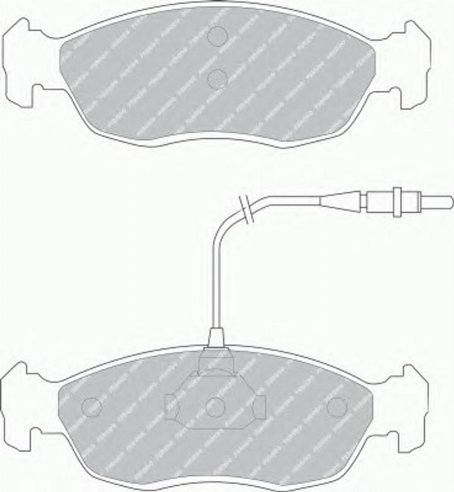 Ferodo FQT876 - Bremžu uzliku kompl., Disku bremzes www.autospares.lv