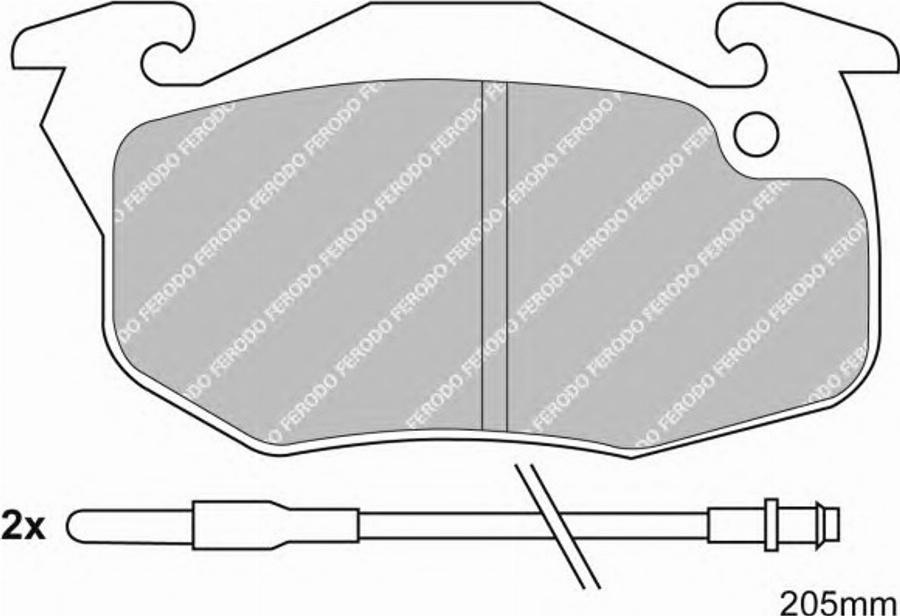 Ferodo FQT393 - Bremžu uzliku kompl., Disku bremzes www.autospares.lv