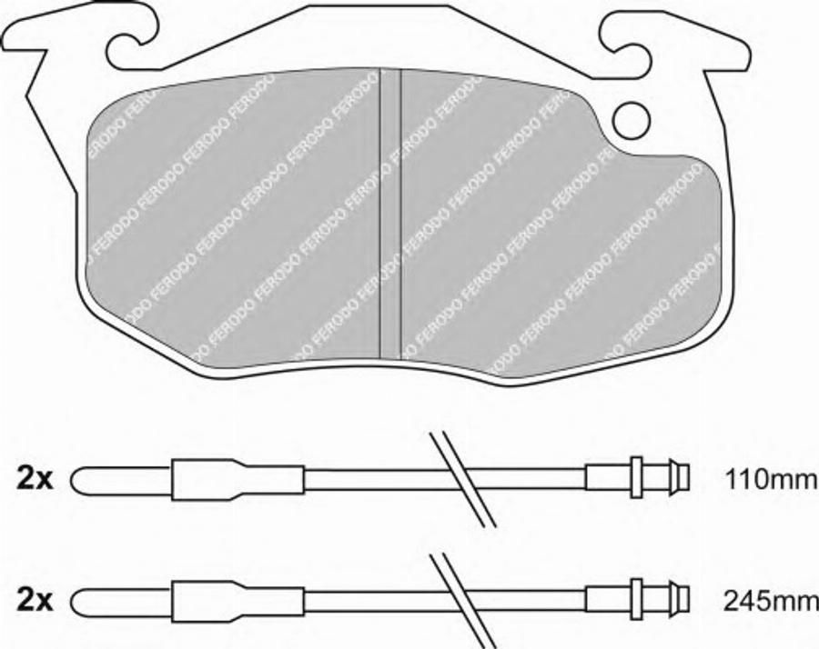 Ferodo FQT729 - Bremžu uzliku kompl., Disku bremzes www.autospares.lv