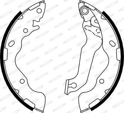 Ferodo FSB4098 - Brake Shoe Set www.autospares.lv