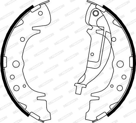 Ferodo FSB4084 - Bremžu loku komplekts www.autospares.lv