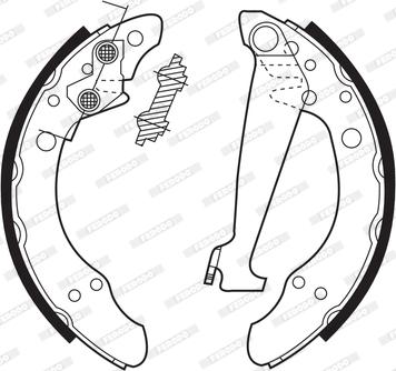 Ferodo FSB408 - Brake Shoe Set www.autospares.lv