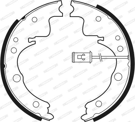 Ferodo FSB407 - Bremžu loku komplekts www.autospares.lv