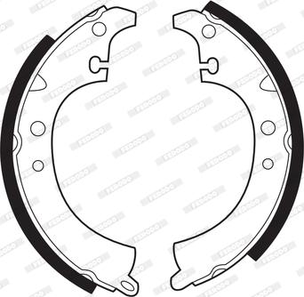 Ferodo FSB40 - Brake Shoe Set www.autospares.lv