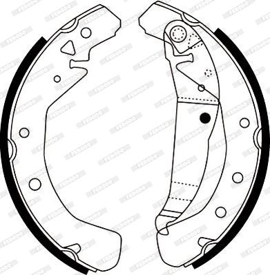 Ferodo FSB4153 - Bremžu loku komplekts autospares.lv