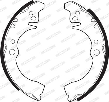 Ferodo FSB416 - Brake Shoe Set www.autospares.lv