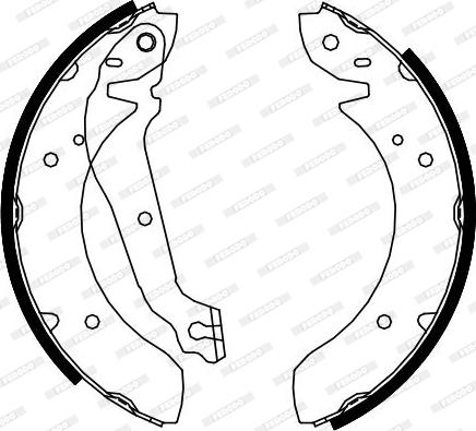 Ferodo FSB4101 - Brake Shoe Set www.autospares.lv