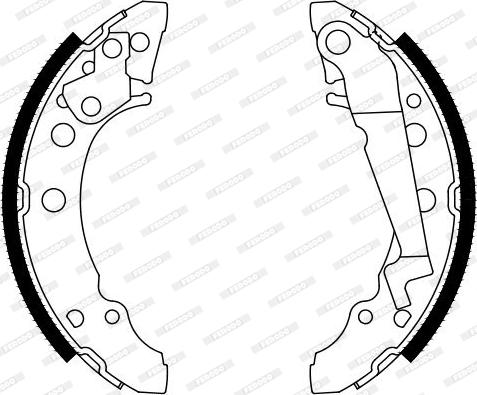 Ferodo FSB4128 - Brake Shoe Set www.autospares.lv