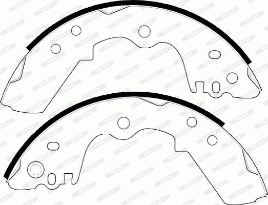 Ferodo FSB470R - Brake Shoe Set www.autospares.lv