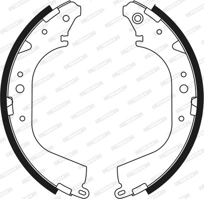 Ferodo FSB559 - Brake Shoe Set www.autospares.lv