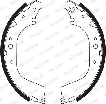 Ferodo FSB559 - Brake Shoe Set www.autospares.lv