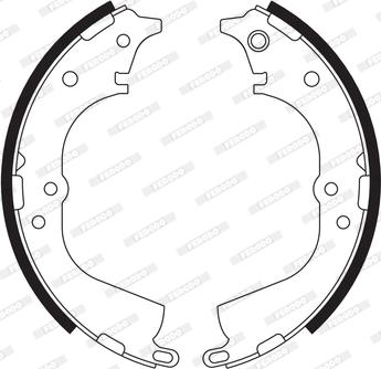 Ferodo FSB563 - Brake Shoe Set www.autospares.lv