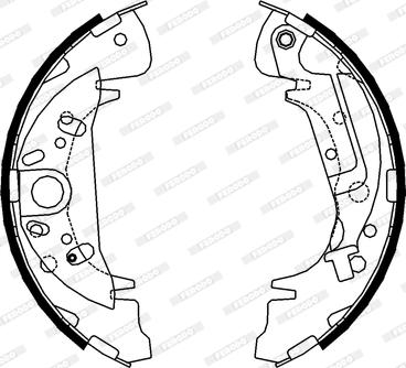 Ferodo FSB608 - Bremžu loku komplekts www.autospares.lv