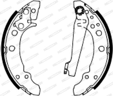 Ferodo FSB622 - Brake Shoe Set www.autospares.lv