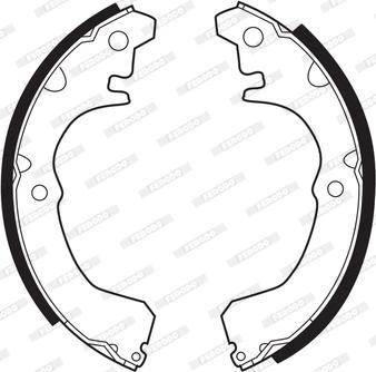 Ferodo FSB155 - Brake Shoe Set www.autospares.lv