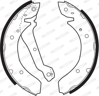 Ferodo FSB152 - Brake Shoe Set www.autospares.lv