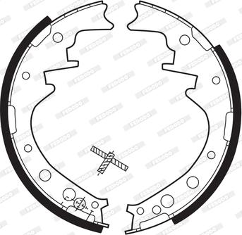 Ferodo FSB184 - Brake Shoe Set www.autospares.lv