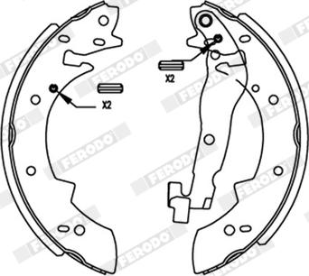 Ferodo FSB173R - Bremžu loku komplekts www.autospares.lv