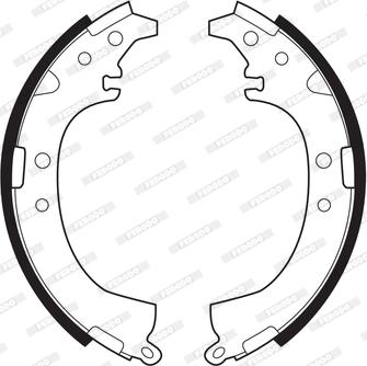 Ferodo FSB342 - Brake Shoe Set www.autospares.lv