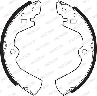 Ferodo FSB258 - Brake Shoe Set www.autospares.lv