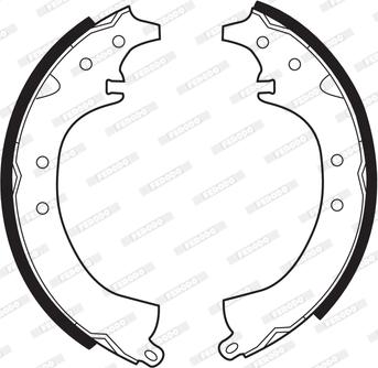 Ferodo FSB267 - Brake Shoe Set www.autospares.lv