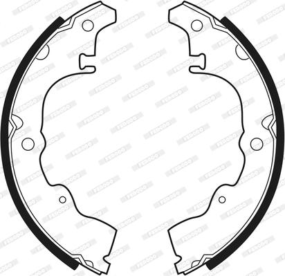 Ferodo FSB205 - Brake Shoe Set www.autospares.lv