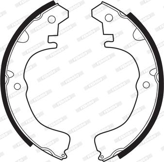 Ferodo FSB206 - Brake Shoe Set www.autospares.lv