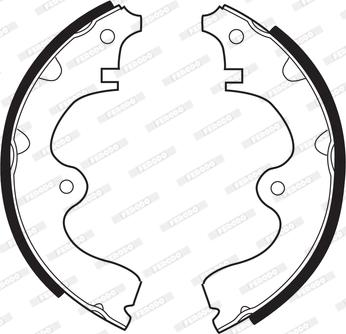 Ferodo FSB224 - Brake Shoe Set www.autospares.lv