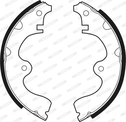 Ferodo FSB224 - Brake Shoe Set www.autospares.lv