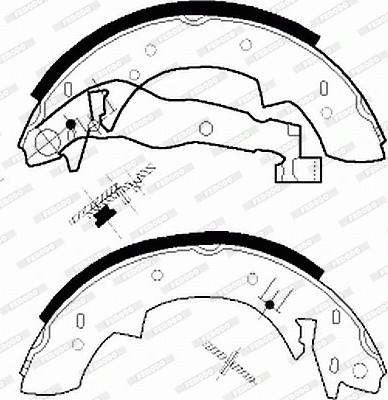 Ferodo FSB76R - Brake Shoe Set www.autospares.lv