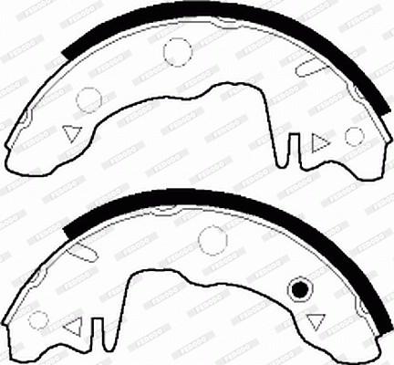 Ferodo FSB72K - Brake Shoe Set www.autospares.lv