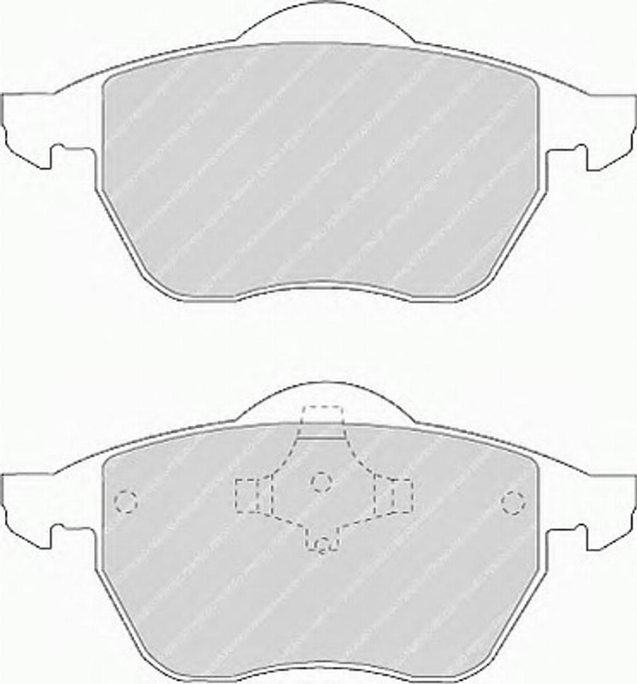 Ferodo FSL969 - Brake Pad Set, disc brake www.autospares.lv