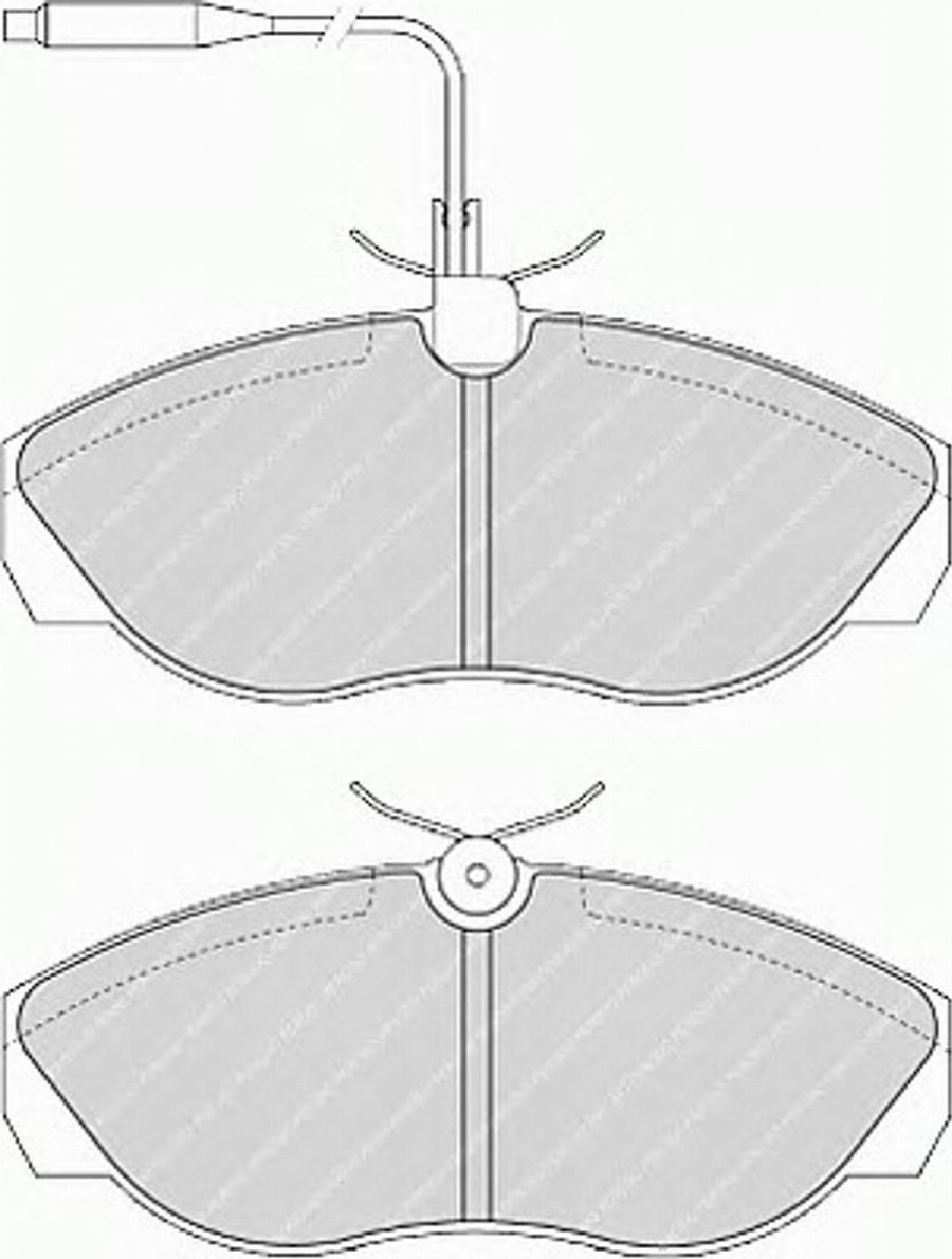 Ferodo FSL967 - Bremžu uzliku kompl., Disku bremzes www.autospares.lv