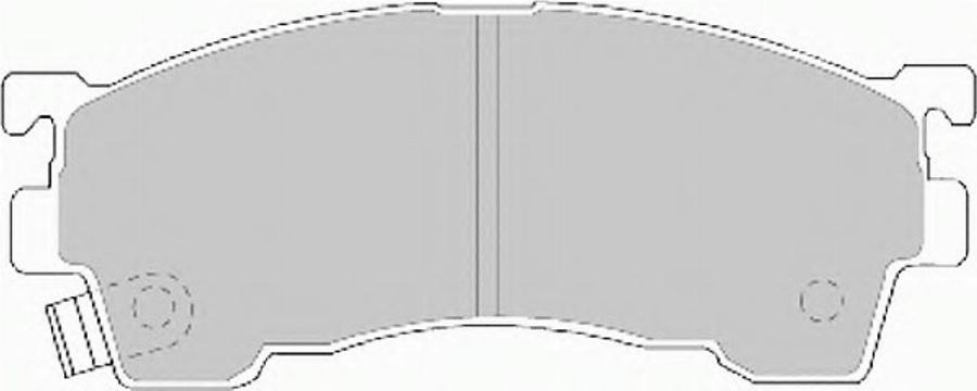 Ferodo FSL984 - Brake Pad Set, disc brake www.autospares.lv