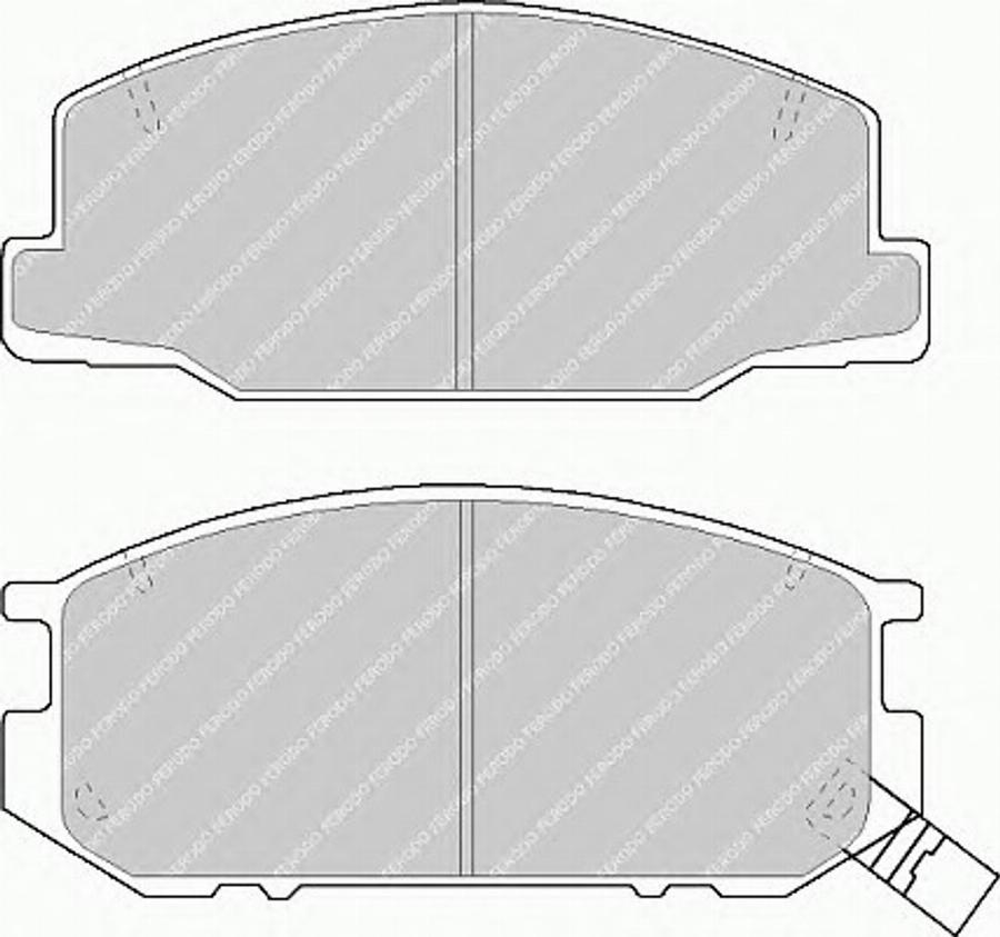 Ferodo FSL932 - Bremžu uzliku kompl., Disku bremzes www.autospares.lv