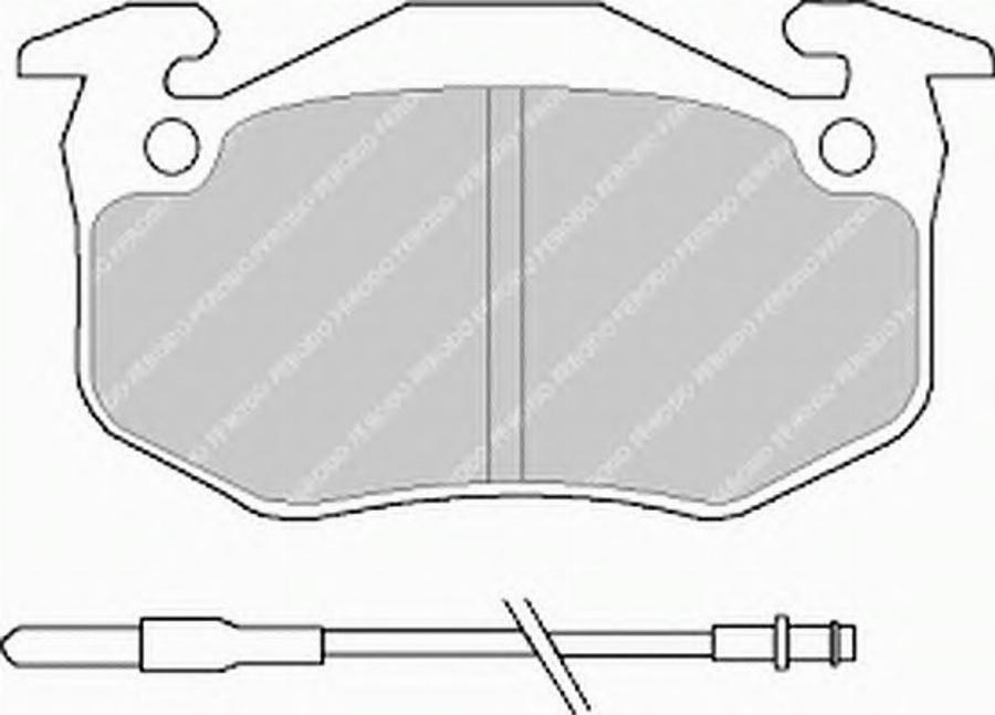 Ferodo FSL440 - Bremžu uzliku kompl., Disku bremzes www.autospares.lv