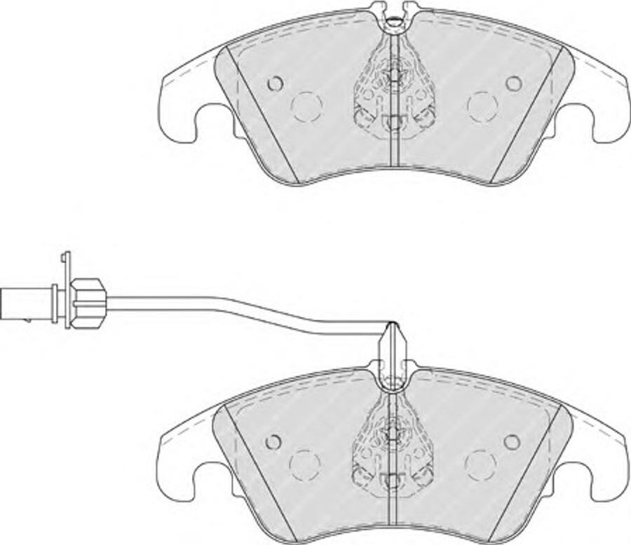 Ferodo FSL4044 - Тормозные колодки, дисковые, комплект www.autospares.lv